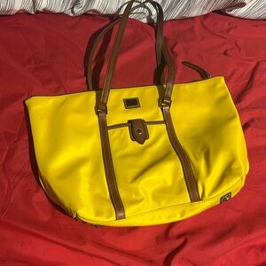 Dooney & Bourke Yellow and Brown Tote